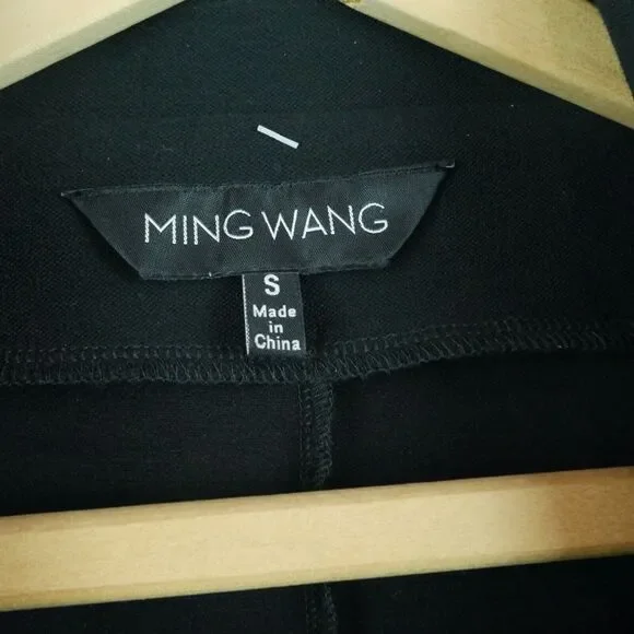 Ming Wang Small Jacket Black Cocoon Lagenlook Artsy Minimal Lagom Modern - Picture 2 of 11